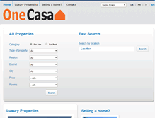 Tablet Screenshot of onecasa.com